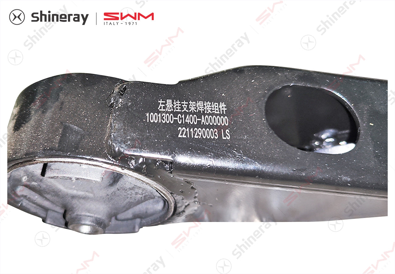 1001300-C1400-A000000>Left suspension bracket welding component