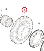 1700167-T1500-A00000P>Reverse idle gear>6MT