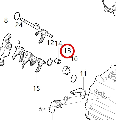 1709411-T1500-A622C01>Outer ring of left bearing of intermediate shaft>6MT