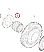 1700193-T1500-A00000P>First gear needle roller bearing>6MT