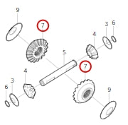 2303341-T1500-A622D01>Half shaft gear>6MT