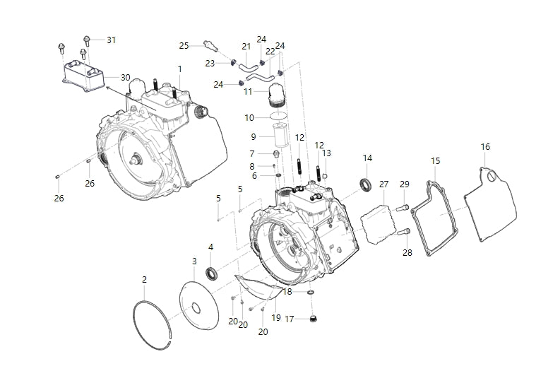 1701160-T1500-A00000P>Clutch cover plate assembly> 7DCT