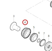 1709422-T1500-A622C01>Inner ring of left bearing of intermediate shaft>6MT