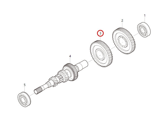 1701251-T1507-A622C01>Input shaft fifth gear>6MT