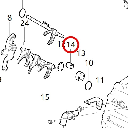 1709711-T1500-A626A01>Fork bushing>6MT