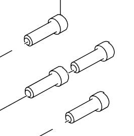 HXQ218B1240TF36S>Internal hexagon bolt M12 × 1.25 × 40 (coated with glue 11)