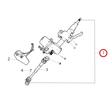 3404100-EC010-A000000>Electric steering column assembly (mechanical lock)> Enjoy UP