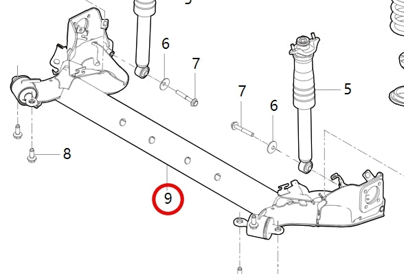 2400200-DA020-A20000>Rear torsion beam assembly>7DCT