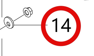 HXQ400B14T28F61>Eccentric pad (piece) M14