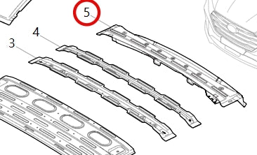 5701120-E0010-A039000>Top cover rear crossbeam assembly (electrophoresis)