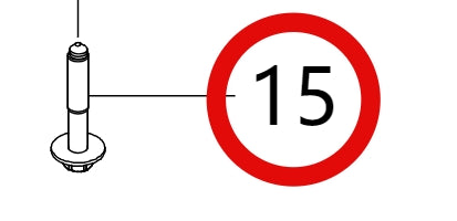 HXQ147A1490TF61S>Hexagonal flat washer combination bolt M14 × 1.5 × 90