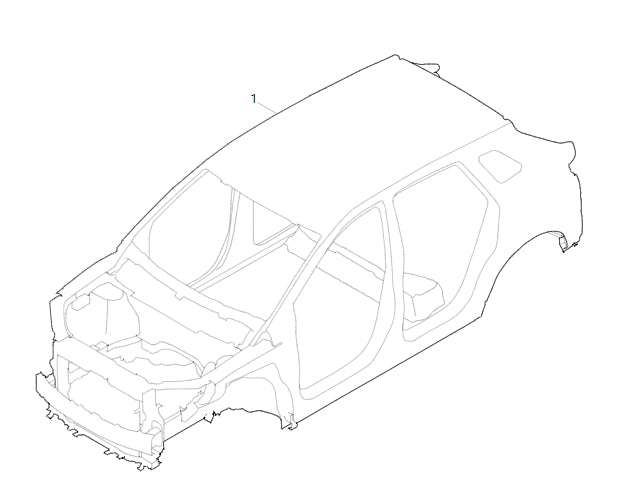 5000000-E0180-A039000>White body assembly (1.5T-6MT - no sunroof - National VI) (electrophoresis)