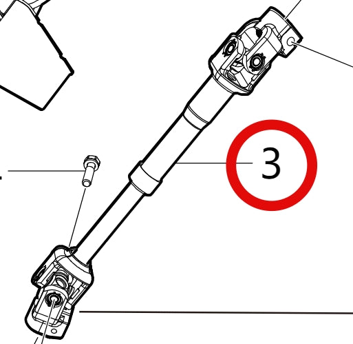 3404200-E0010-B2000000>Steering lower shaft