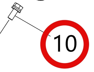 Q1460616F30>Hexagonal head bolt and spring washer flat pad assembly M6 × 16