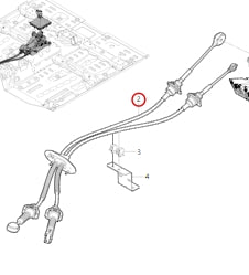 1703200-E0030-A000000>Transmission control push-pull cable assembly-6MT