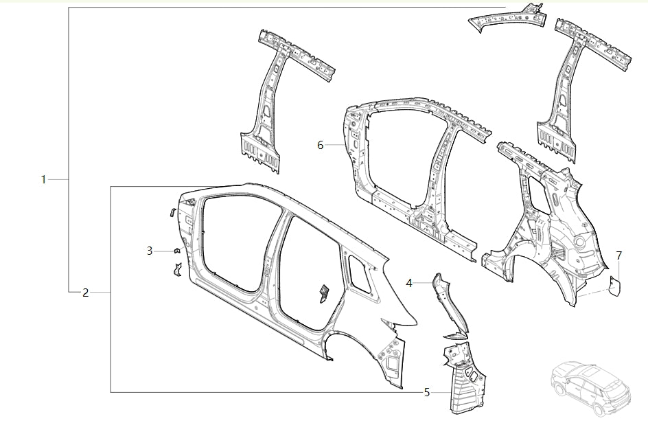 5401000-E0010-A039000>Left side panel assembly (electrophoresis)>5MT, 6MT, 6AT