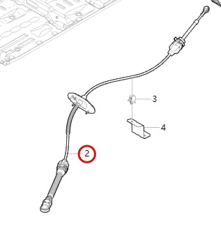 1703200-E0040-A000000>Transmission control push-pull cable assembly-6AT