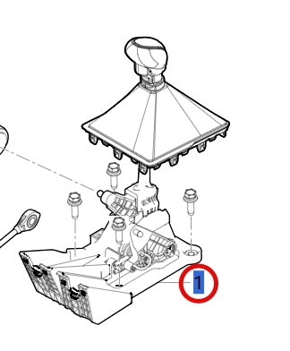 1703100-E0110-A000000>Transmission control support assembly (yellow)>6MT