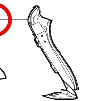 5402130-E0010-B139000>Right tail light cover plate connection plate assembly (electrophoretic)