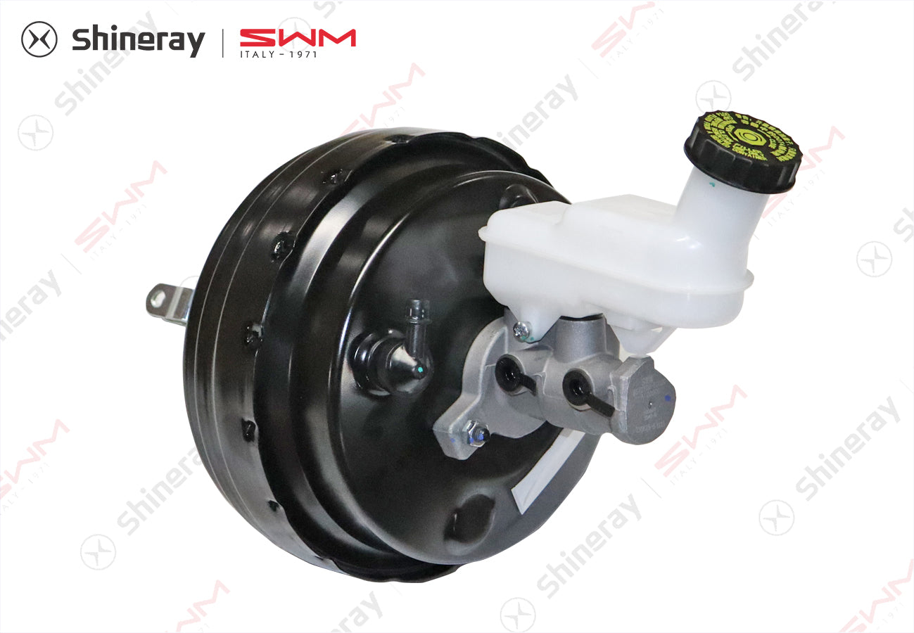 3540100-E0020-A100000>Vacuum booster with master cylinder and brake fluid reservoir assembly AT>6AT