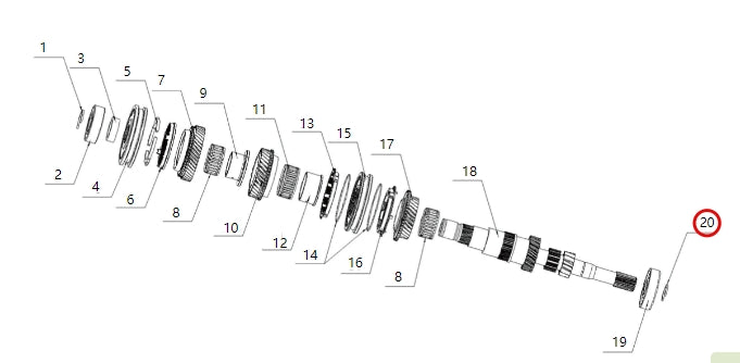 1708412-E2000-A000000>Front bearing retaining ring>5MT
