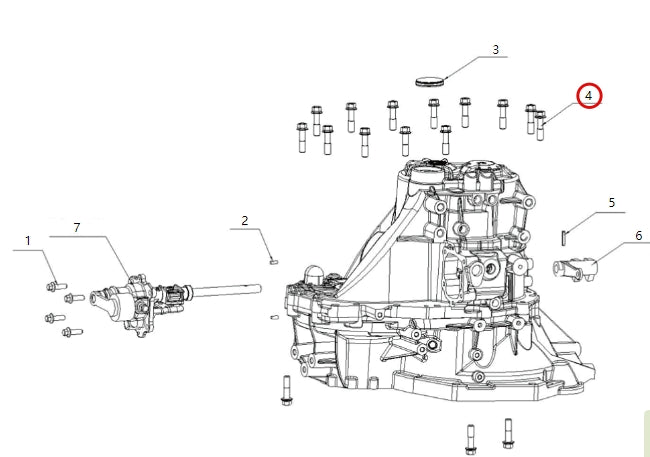 1709306-E2000-A000000>M10 × 40 hexagonal flange bolt>5MT