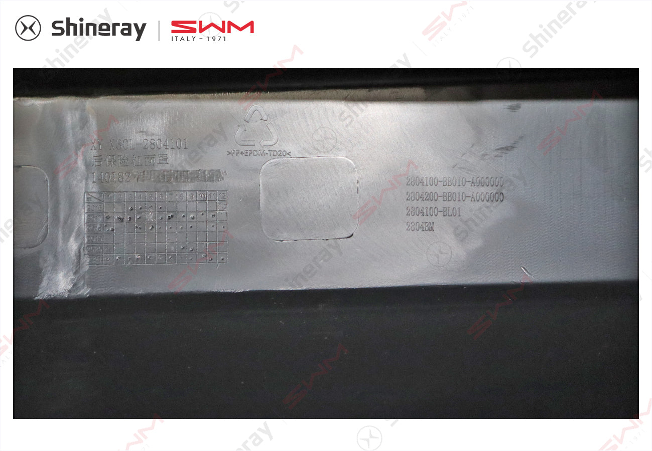 Rear bumper assembly (without reversing radar) 2804100-BB010-A000000