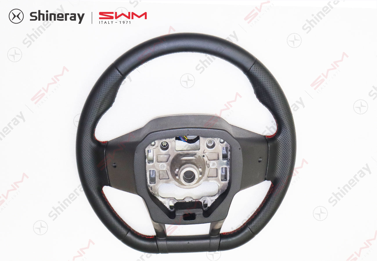 3402110-E0060-A000000>Leather steering wheel body (with voice and black stitching)
