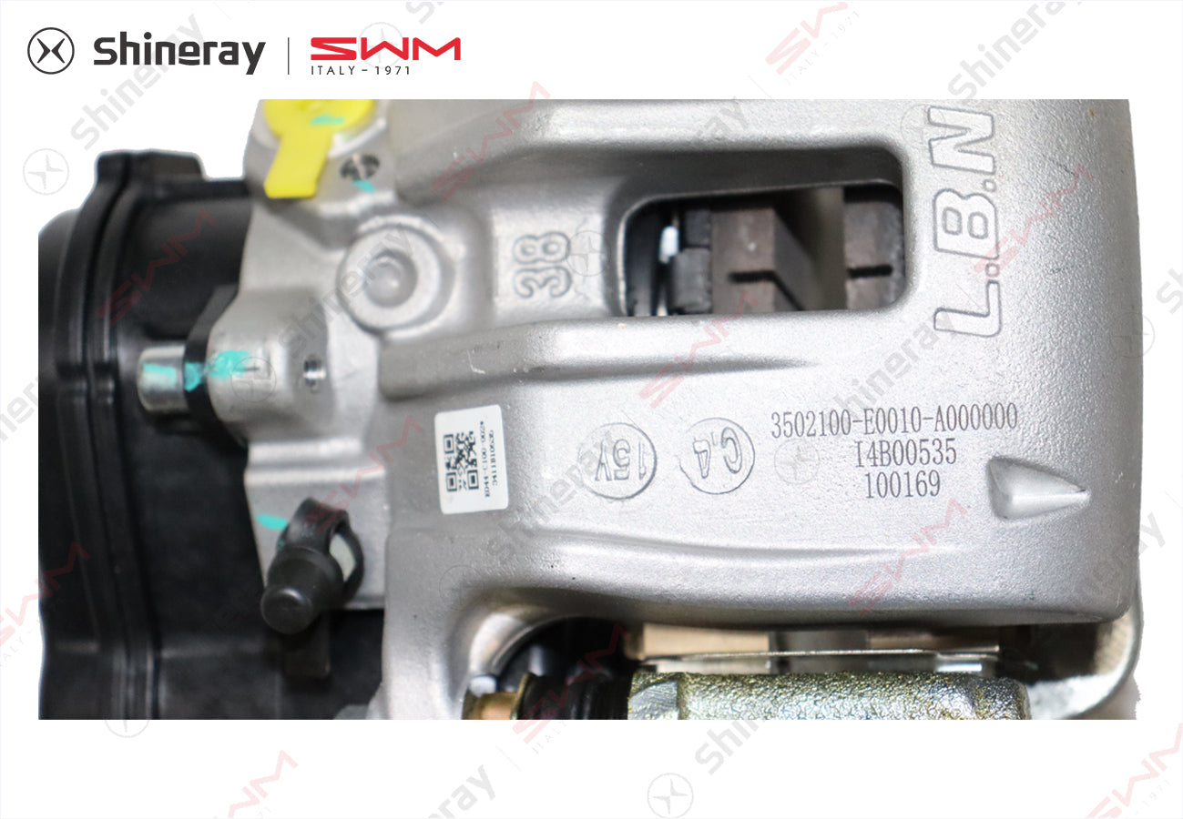 3502110-E0010-A000000>Left rear caliper assembly