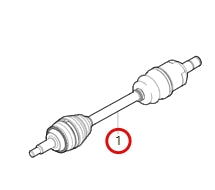 2203100-E0040-A100000>Left half shaft assembly-1.5T 7DCT