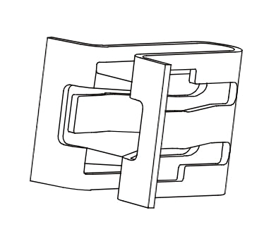 8512570-E0010-A000000>V-shaped metal buckle