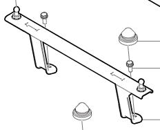 1014500-DA010-A000000>Front bracket assembly of upper guard plate