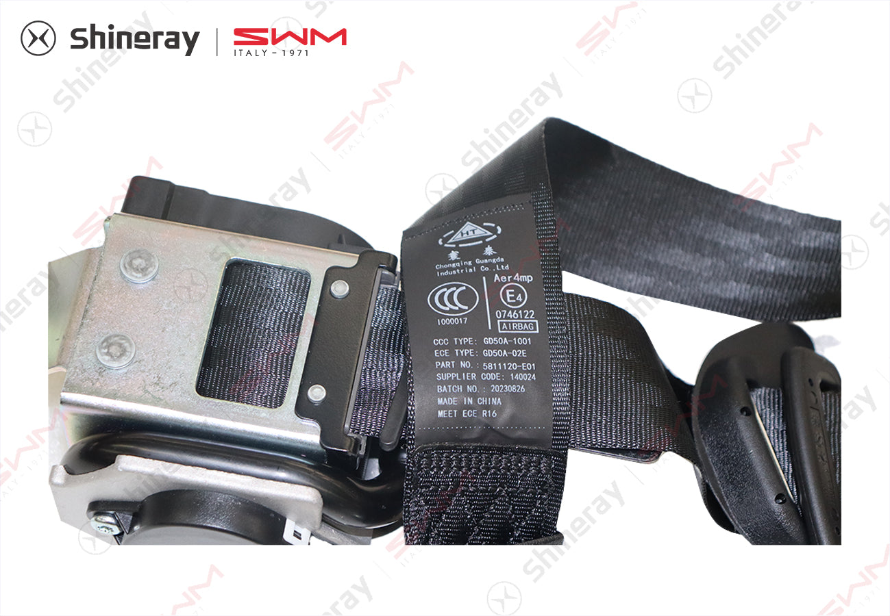 5811120-E0010-A000000>Pre tensioned three-point seat belt for passenger seat