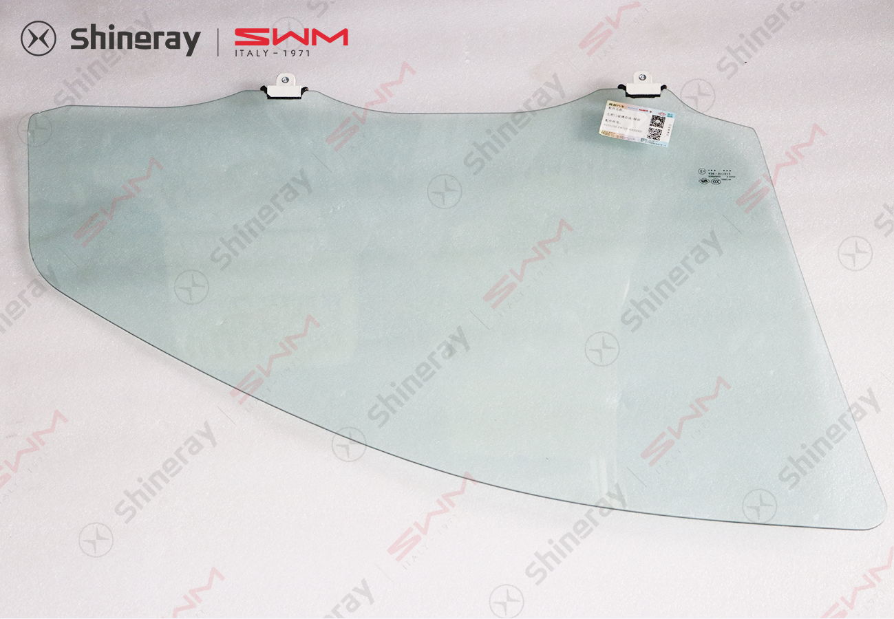 6103100-FA010-A000000>Left front door glass assembly - green glass