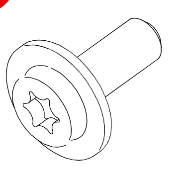 09132-06016F61CB>Hexagon flower shaped flange screw M6 × 16