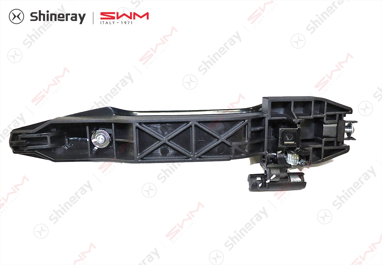 6205500-E0010-A000000>Left rear door handle assembly (painted - bright strip)