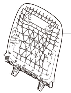 6800108-E0020-A000000>Seat Back Panel Assembly (for both driver and passenger use)