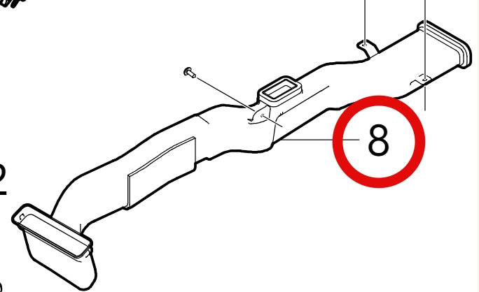 8117100-E0010-A000000>Rear blowing surface air duct