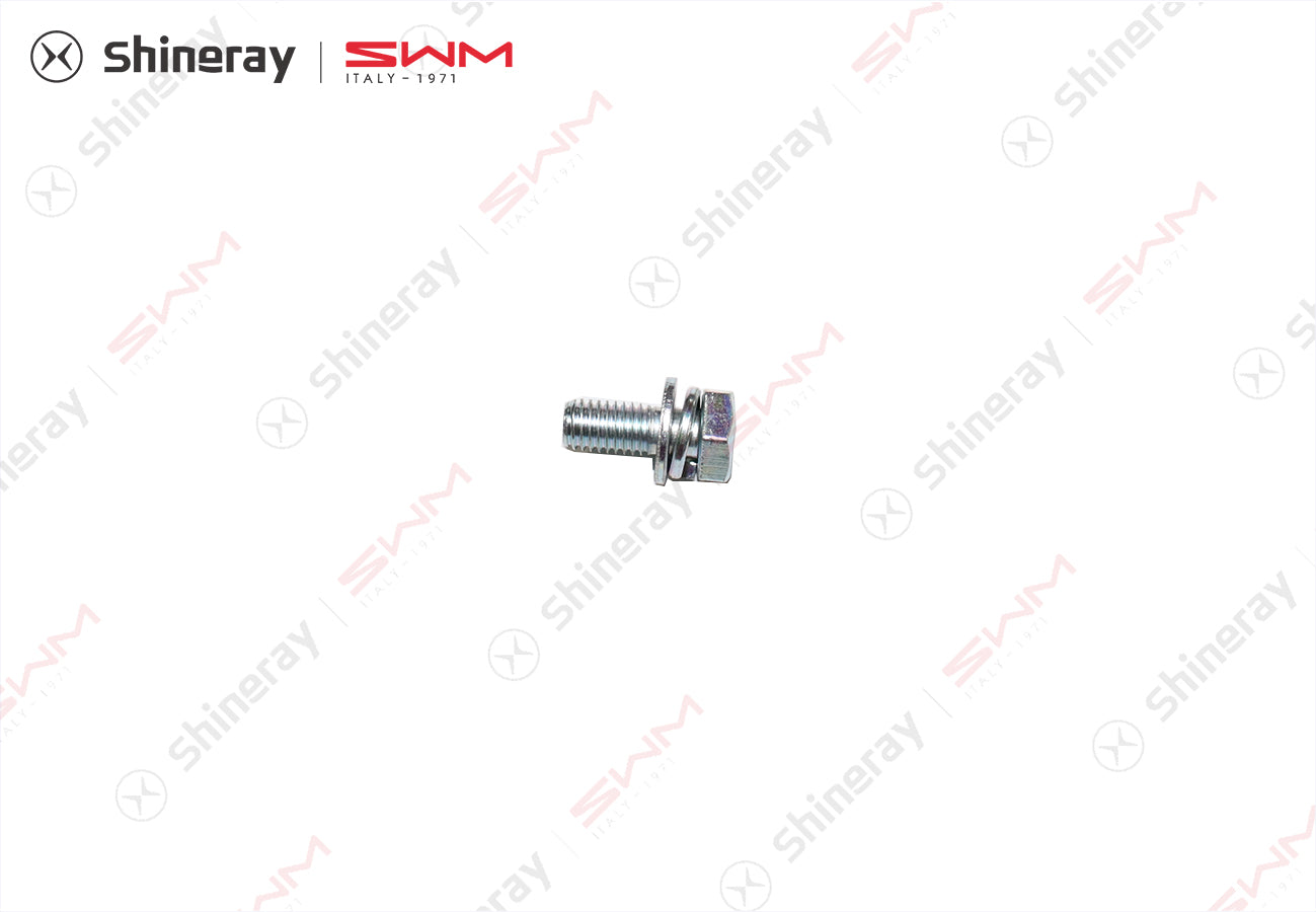 HXQ1460625F36>Hexagonal head bolt with spring washer and large flat washer combination M6X25