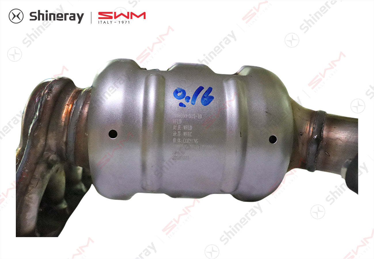 1008500-D1510-B100000>Exhaust manifold assembly, SWD15F, Change of clam shell shell