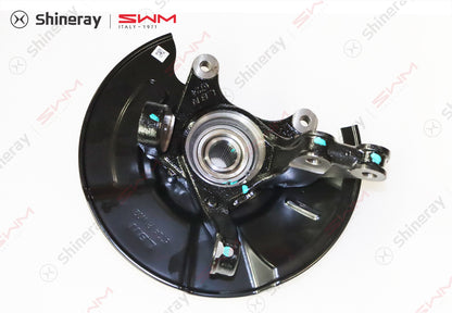 3501120-E0010-A000000>Left steering knuckle with wheel hub bearing and mudguard assembly