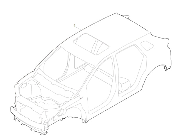 5000000-E0340-A039000>White body assembly, 2.0L-5MT, electric sunroof, Knight version, S412 (electrophoretic)>5MT
