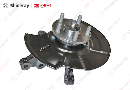 3501220-E0010-A000000>Right steering knuckle with wheel hub bearing and mudguard assembly