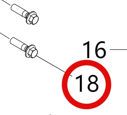 HXQ1841660TF61S>Hexagonal flange bolt M16 × 1.5 × 60
