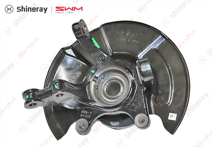 3501220-E0010-A000000>Right steering knuckle with wheel hub bearing and mudguard assembly