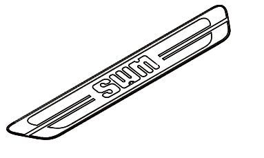 5412413-E0010-A000000>Rear door welcome pedal (with logo)