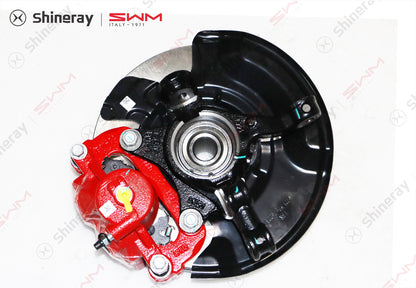3501100-D0030-A000000>Front Brake Caliper with Steering Kn Assembly (Left) (Red Caliper)
