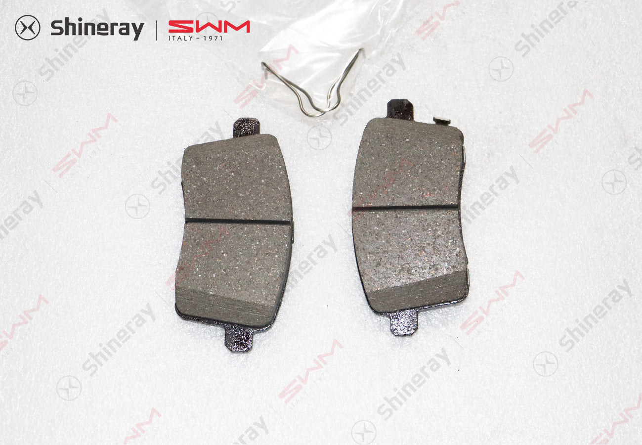 Brake friction lining assembly (inner and outer plates   return spring), left rear, 3502130-DA010-A00000;