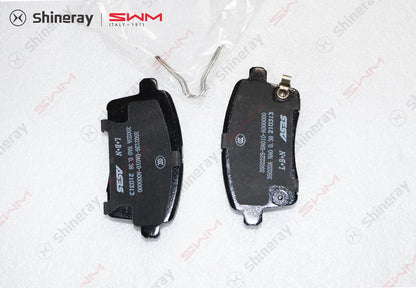 Brake friction lining assembly (inner and outer plates   return spring), right rear, 3502230-DA010-A00000;