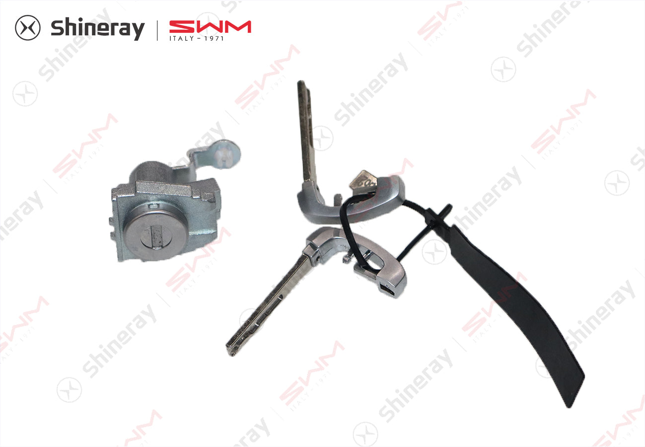 3704000-E0020-B100000>Keyblade and lock cylinder assembly